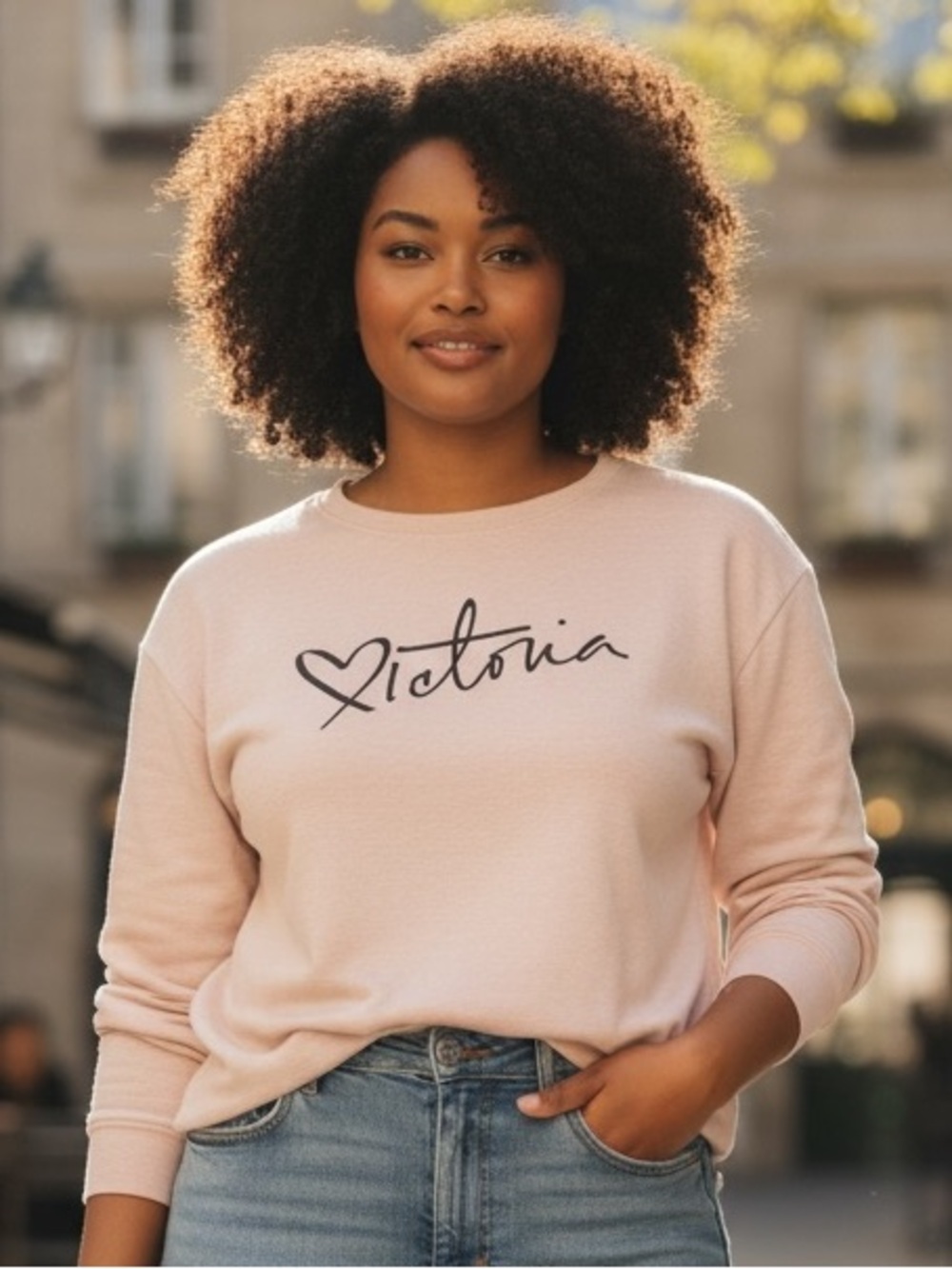 Victoria's Secret Pale Pink Crewneck Sweatshirt